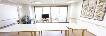 介護施設の快適な共用エリア