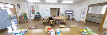 介護施設の共用スペース