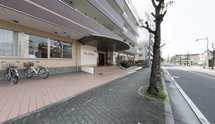 介護施設の外側