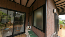介護施設のくつろぎのバルコニー