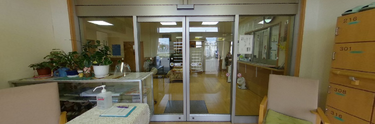 介護施設の受付エリアの光景