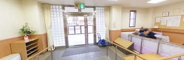 介護施設内の休憩スペース