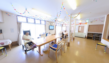 介護施設の日常風景と共有エリア