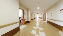 介護施設内部の廊下