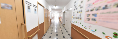 ゆとりある廊下空間