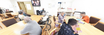 介護施設の共有スペース