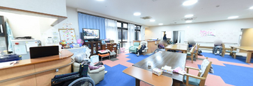 福祉施設の居間の日常風景