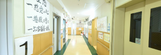 介護施設の廊下と掲示板