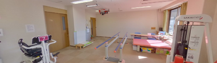 広々としたリハビリ専用施設