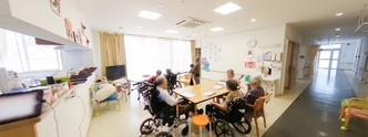 介護施設内の生活スペース