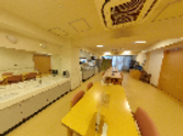 きれいな設備の食堂