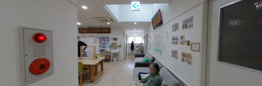 居心地の良い施設内の風景