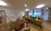 職員と入居者の交流の場