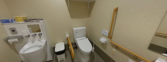 バリアフリー対応のトイレ例