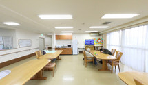 快適なケア施設の共有エリア
