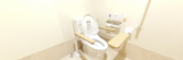安全機能付きトイレの内部