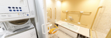 介護施設の洗濯と入浴スペース