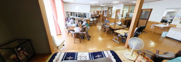 ケアハウス共用エリア内観