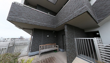 都市景観と屋上庭園の施設