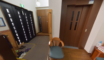 介護施設受付と情報コーナー