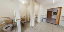 介護施設のトイレの清潔な内観
