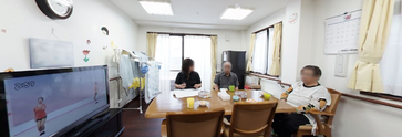 介護施設の共有スペース