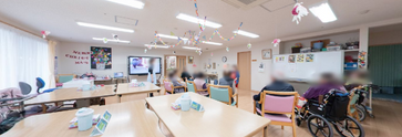介護施設の居住者共用エリア