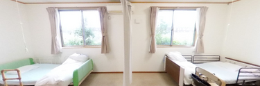 ゆったりした居室の模様