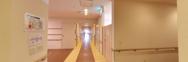 施設職員が使用する廊下