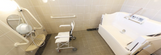 バリアフリー対応の施設浴室