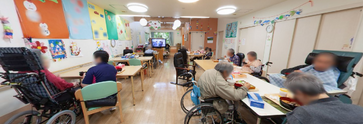 介護施設の活動風景