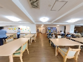 職員と利用者のふれあい
