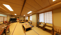 介護施設の和室風リビングエリア