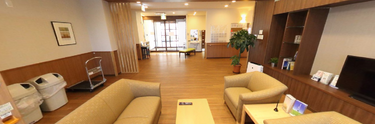 介護施設の居心地の良いロビー