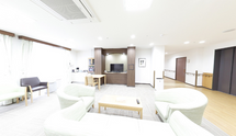 明るくて開放感のある居住空間