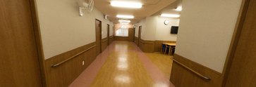 職員用廊下の風景