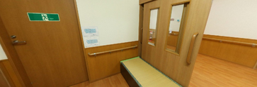 介護施設の中央ホール
