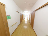 清潔感ある廊下とドア