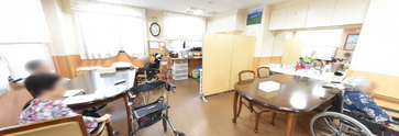 居心地の良いケアホームの共用エリア