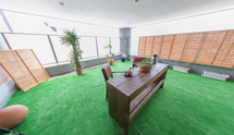介護施設の屋内共有スペース