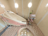 ゆったりした浴室スペース
