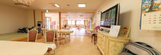 介護施設の共有リビングエリア