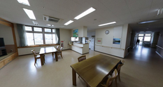 介護施設の共用リビング