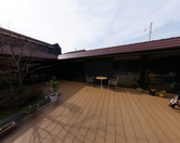介護施設の屋外リラックスエリア