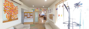 居心地の良い施設の共有リビング