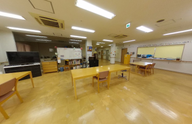 介護施設の共有ラウンジ