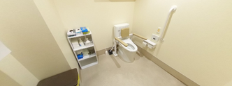 施設のきれいなトイレ設備