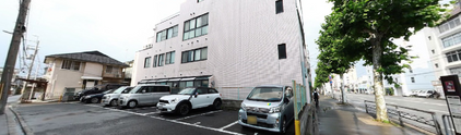 都市型介護施設の周辺風景