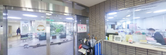 施設内の快適な受付ホール