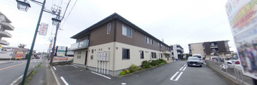 街並みと施設案内の掲示